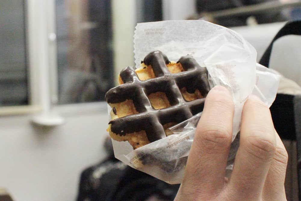 James’s chocolate waffle