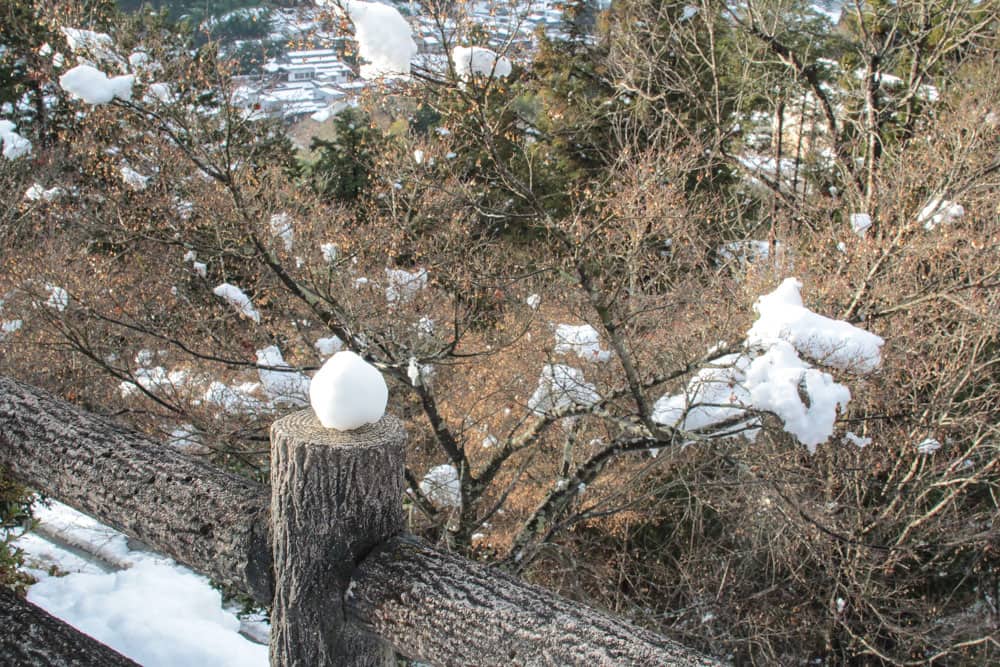 James made a snowball