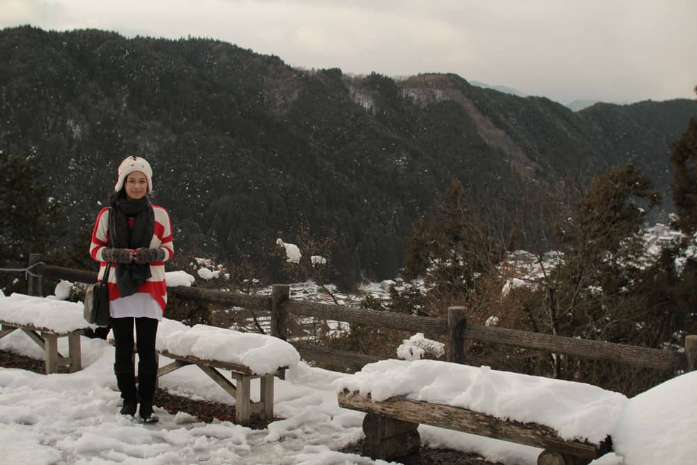 Me at the top of the mountain near the castle