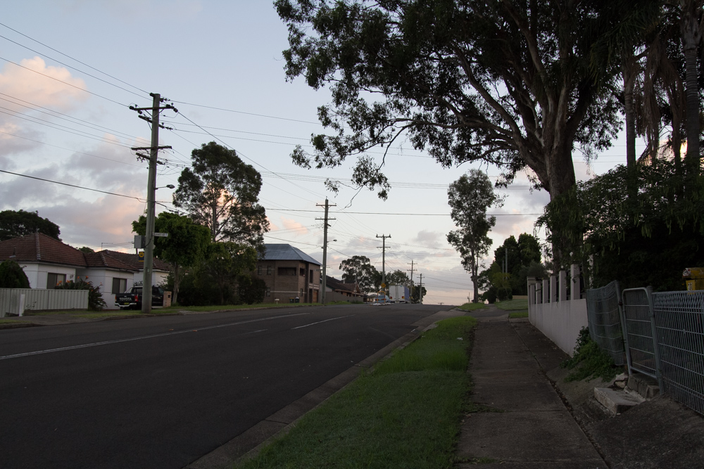 Waiting at the bus stop