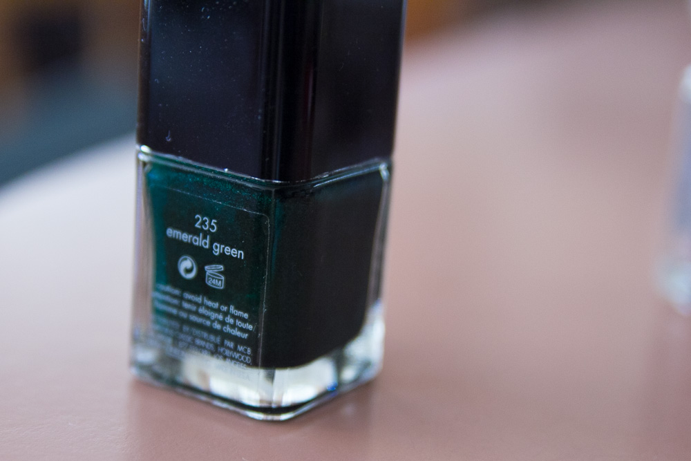 Calvin Klein emerald green nail colour