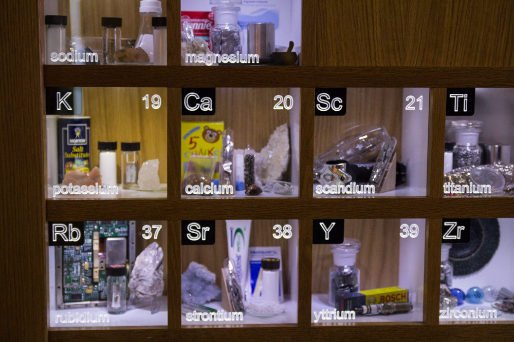 Periodic table cabinet