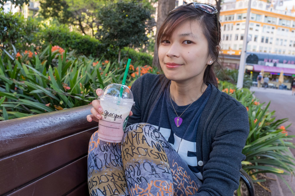 Starbucks Strawberries and Cream Frappuccino!