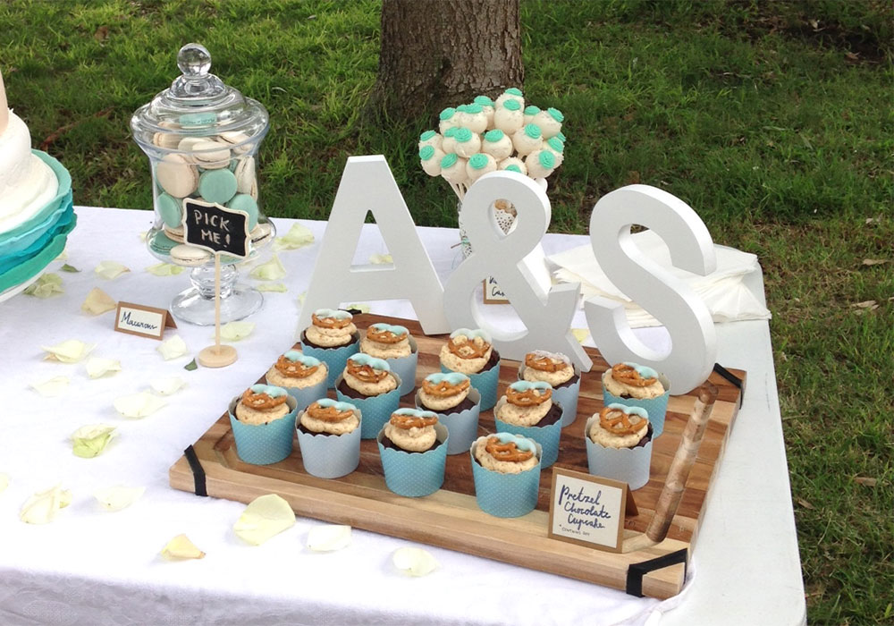 Decor on a wedding table