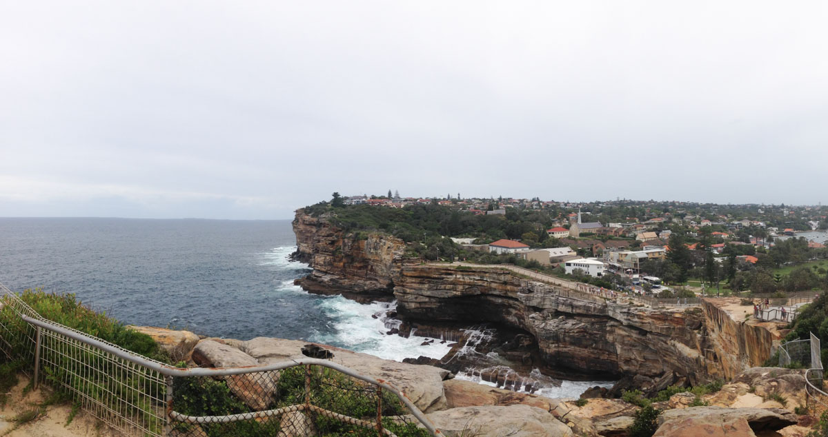 View of the ocean