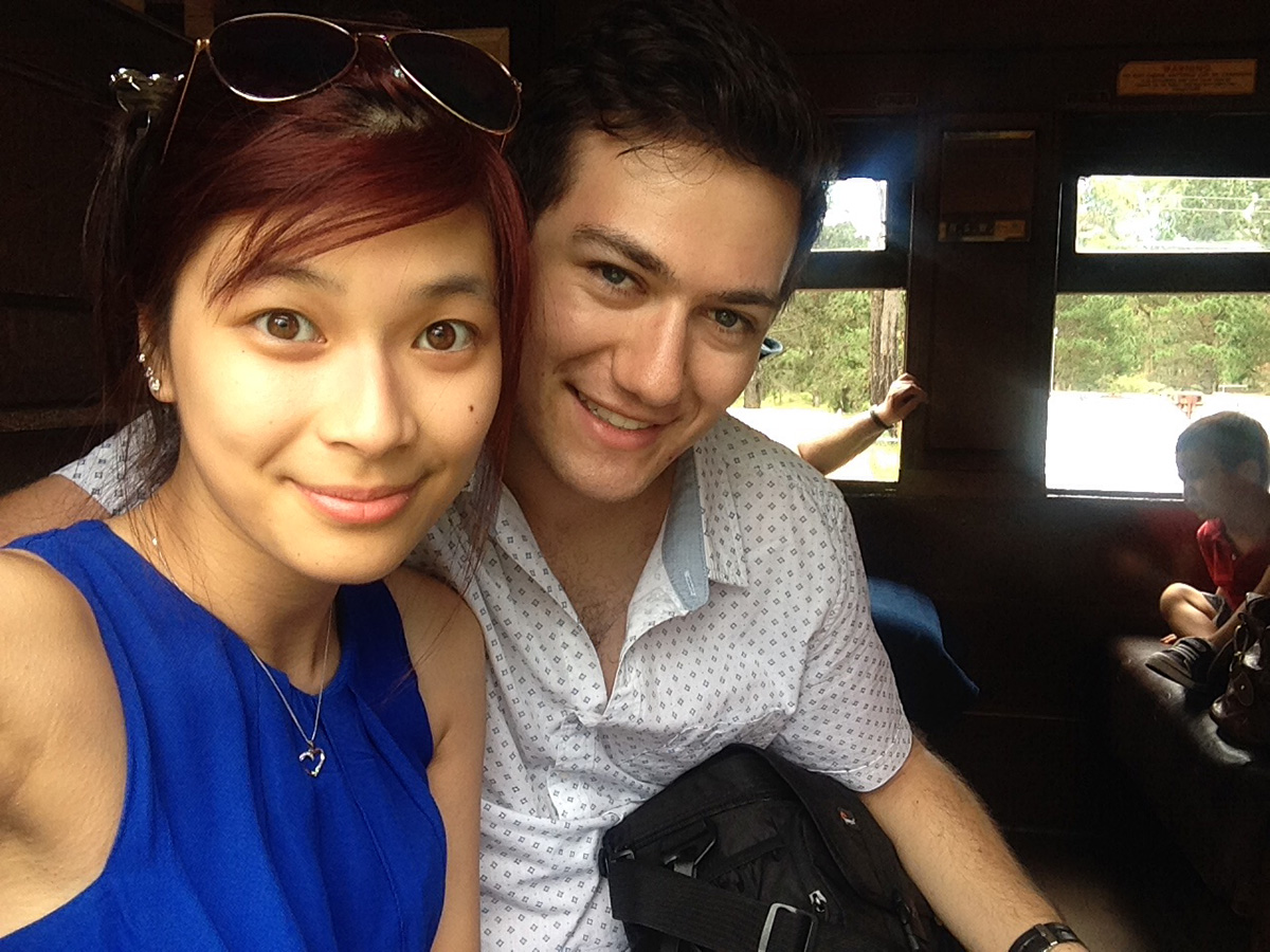 Me and Nick on the steam train