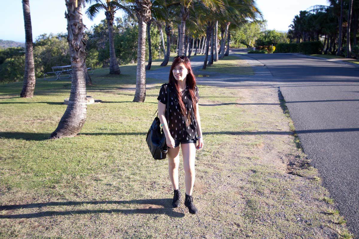 Walking to One Tree Hill, Hamilton Island