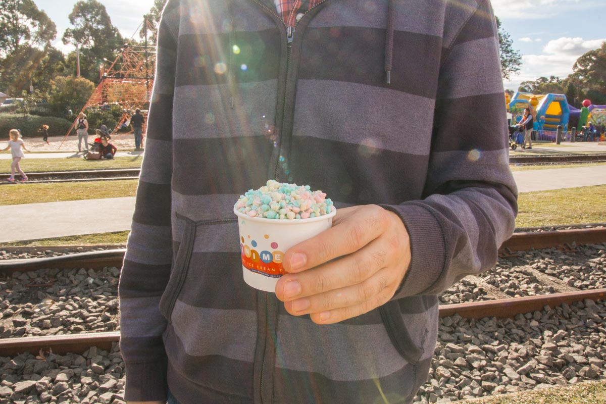 Ice cream dot balls (mini melts?)