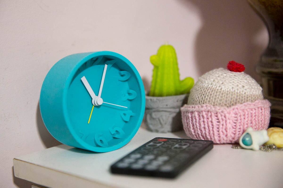 My teal clock!