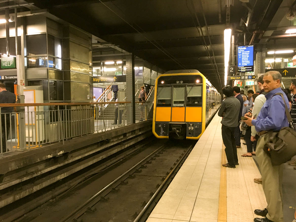 Waiting for the train