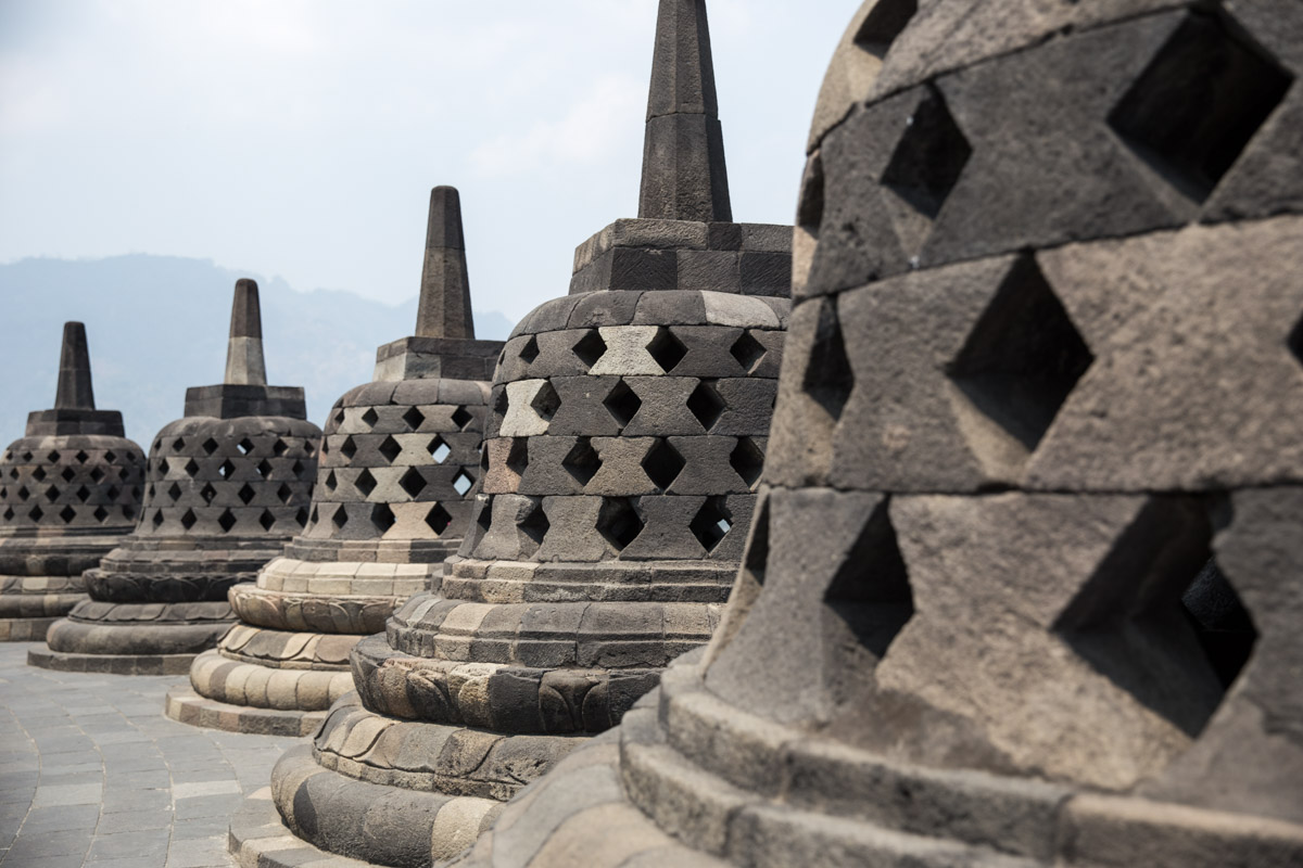 What the stupas look like