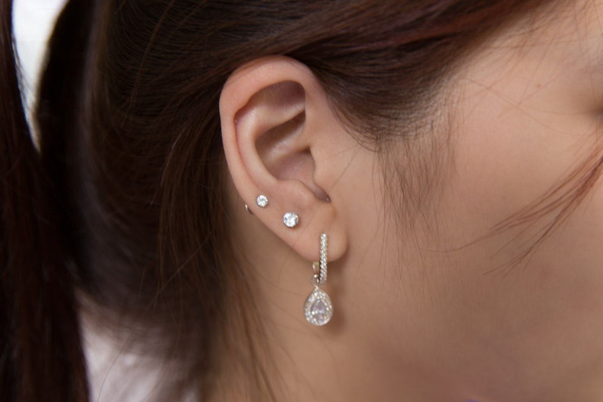 Earring close-up