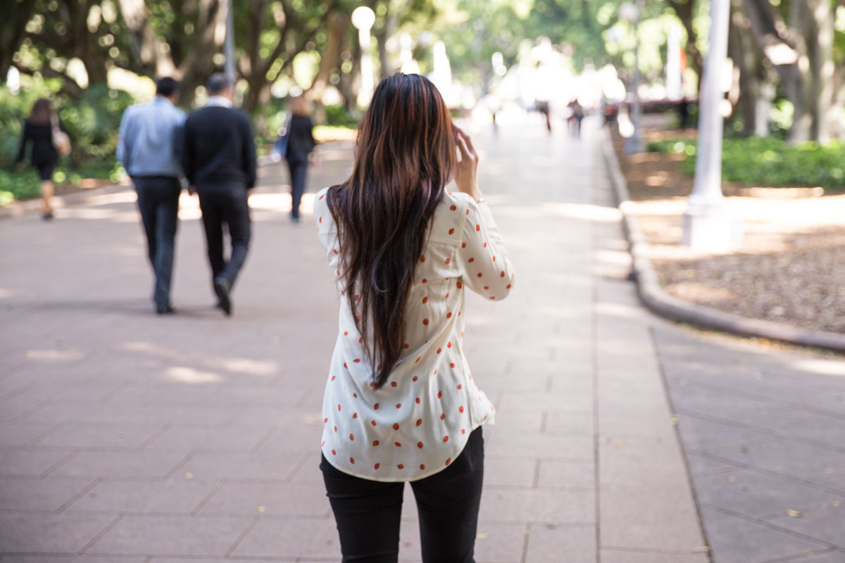 My long hair from behind