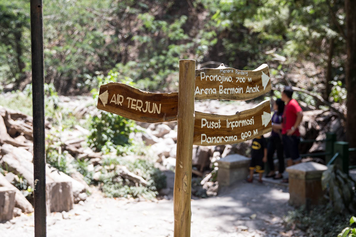 A signpost in Indonesian