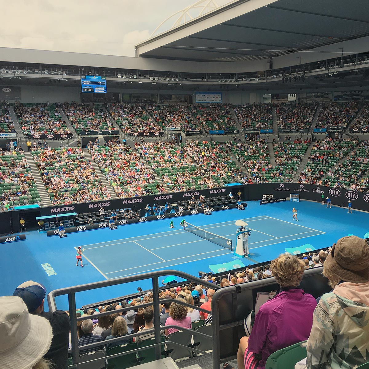 Rod Laver Arena during Azarenka and Osaka’s match