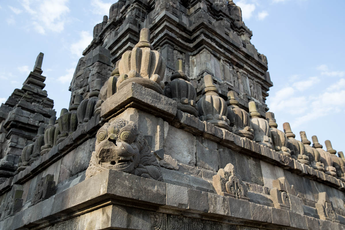 Close shot of the stone work