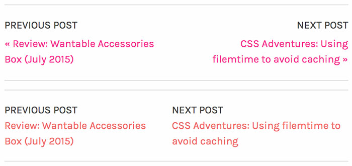 Before/after post navigation